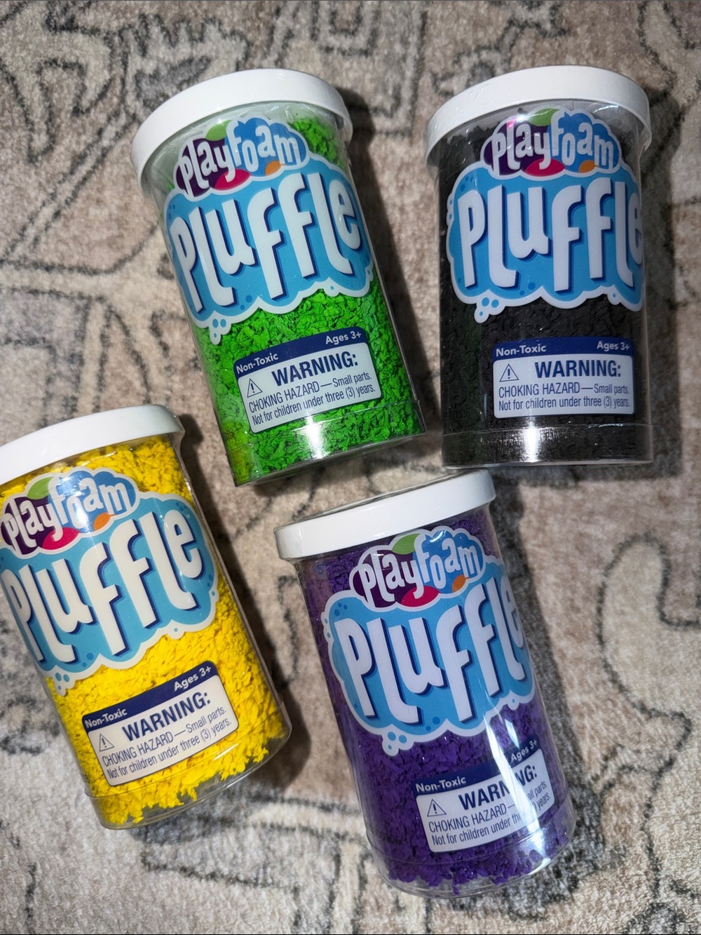 NWT Set of 4 Pluffle Playfoam